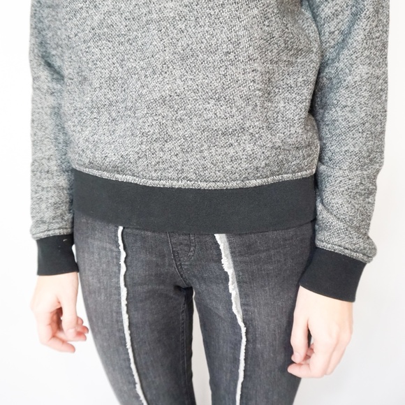 T ALEXANDER WANG Heather Grey Pullover Sweater Top - Picture 6 of 7